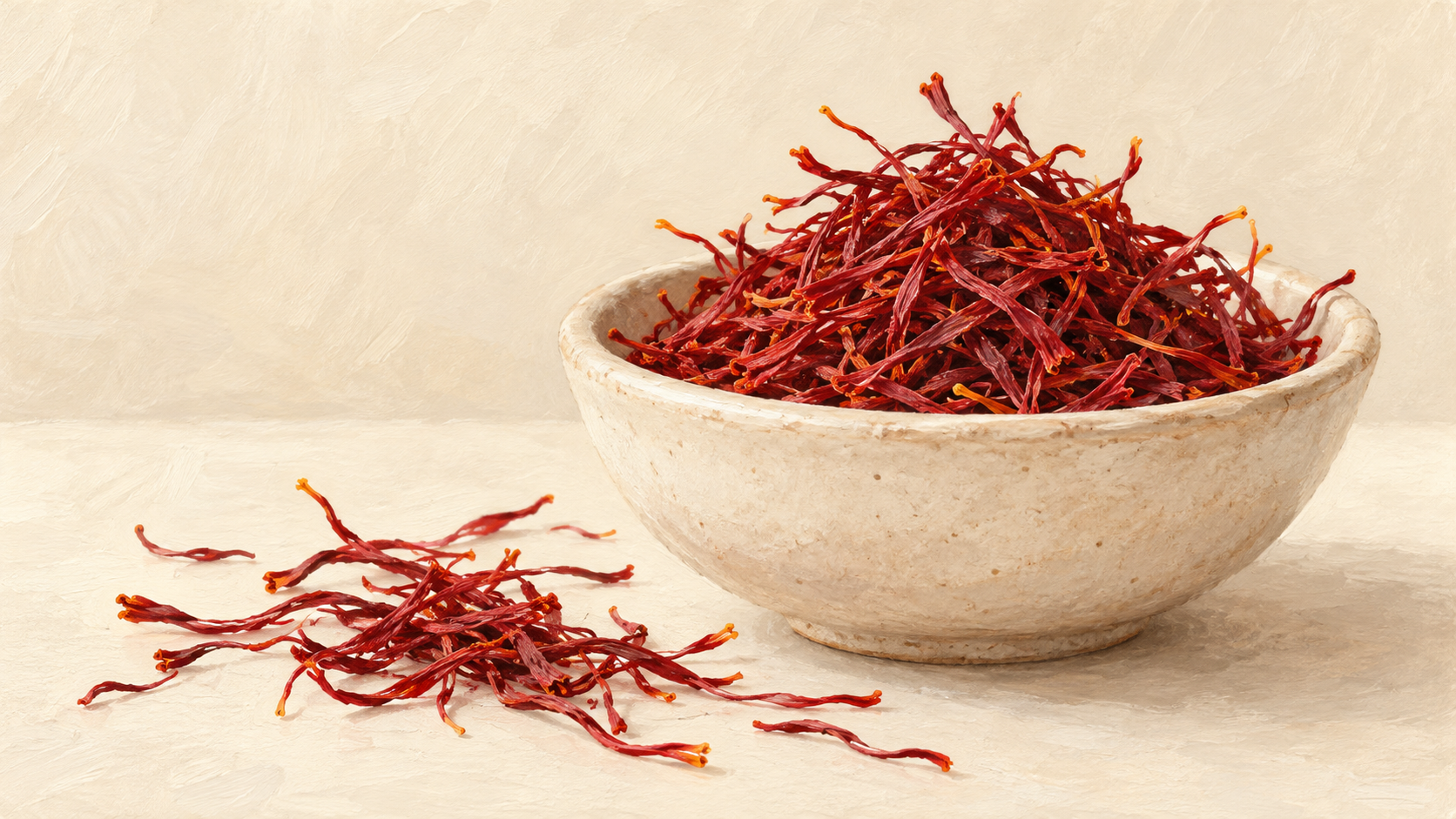 Red saffron threads