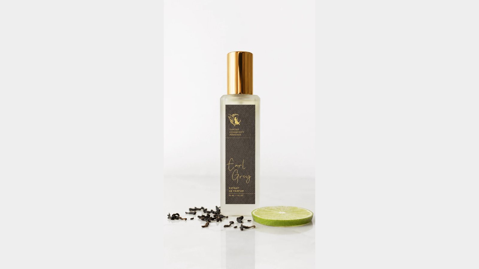 An FCP Extrait de Parfum spray bottle