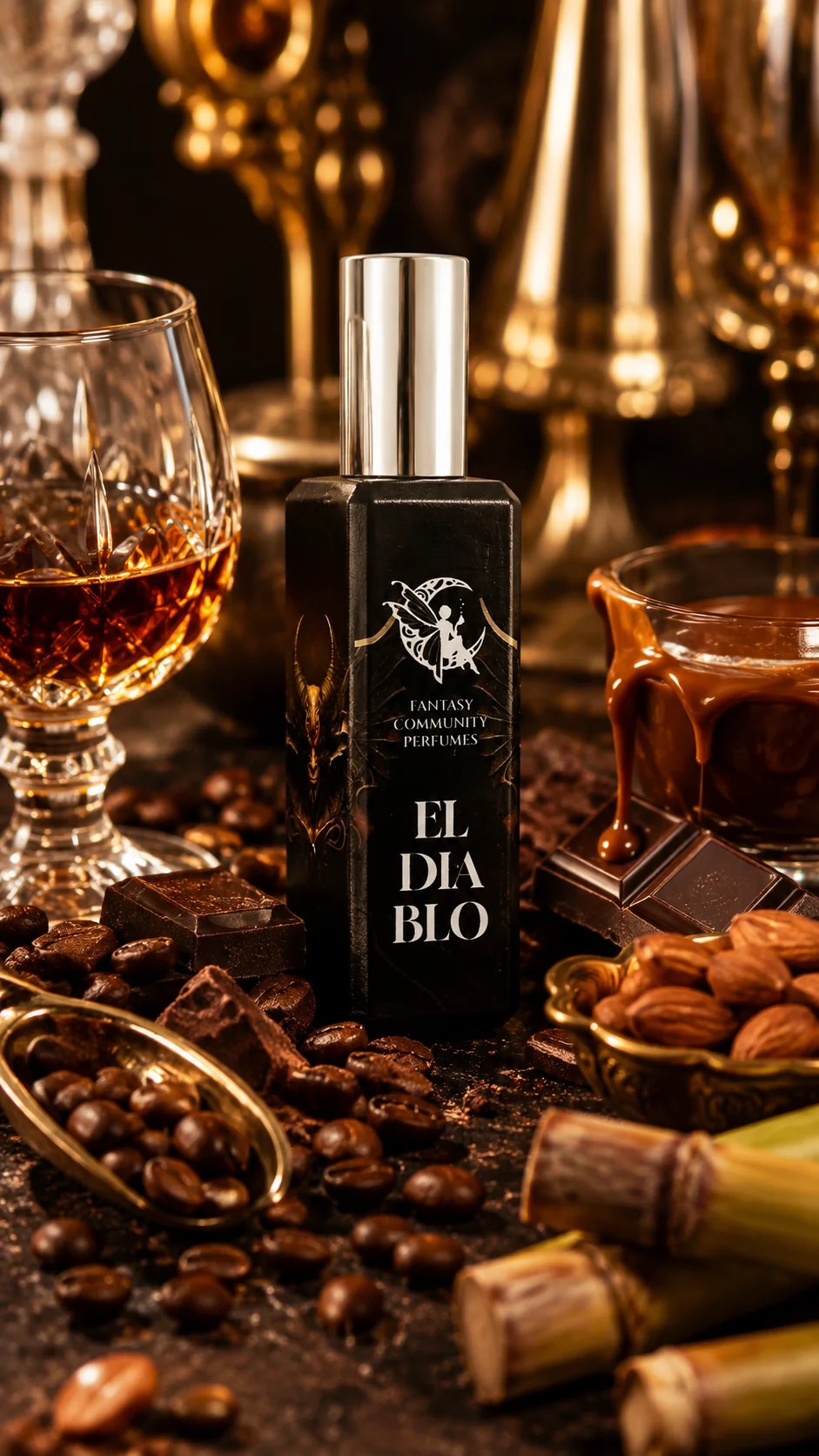 El Diablo — rum, dark chocolate and cane sugar opening, the dark chocolate liqueur mood