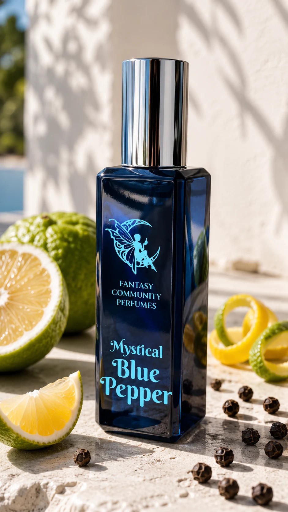 Mystical Blue Pepper — cold spicy fougère perfume for office, evenings and cool weather