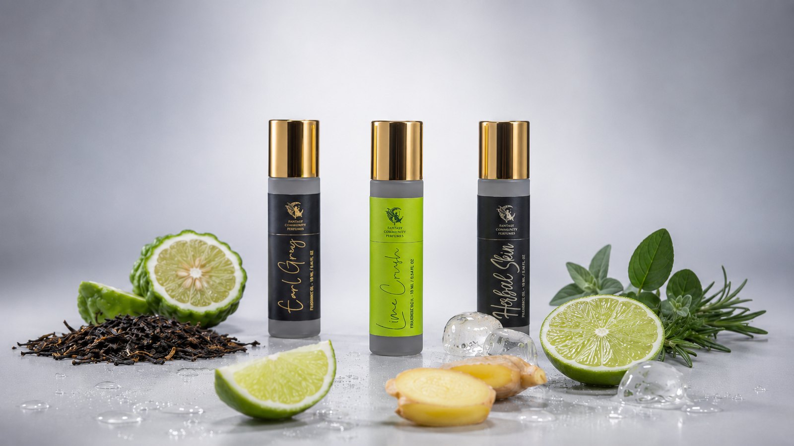 Fresh Skin. Molecular Trio — three oil rollers