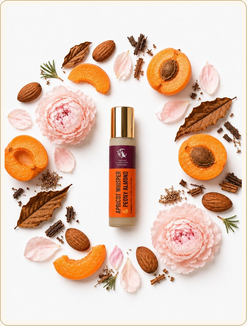 Apricot Whisper and Peony Almond oil roller 10 ml