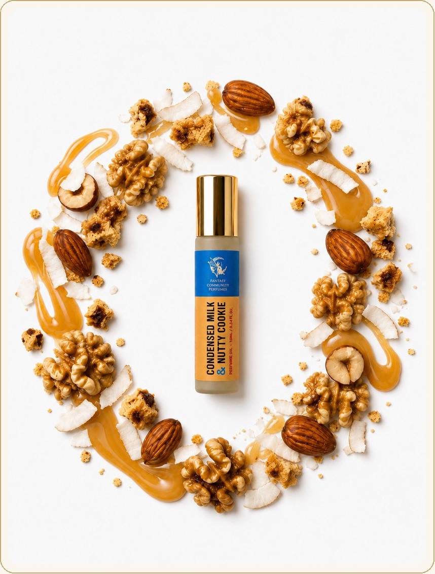 Condensed Milk and Nutty Cookie oil roller 10 ml