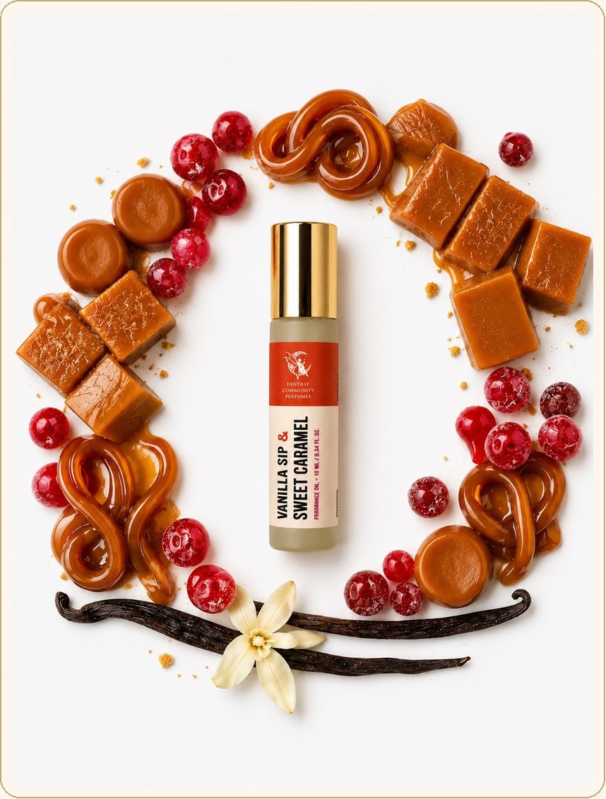 Vanilla Sip and Sweet Caramel oil roller 10 ml