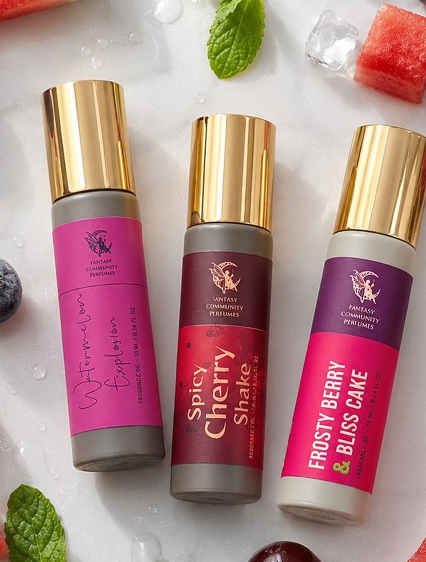 Fruit Shake — oil perfume set of 3 rollers