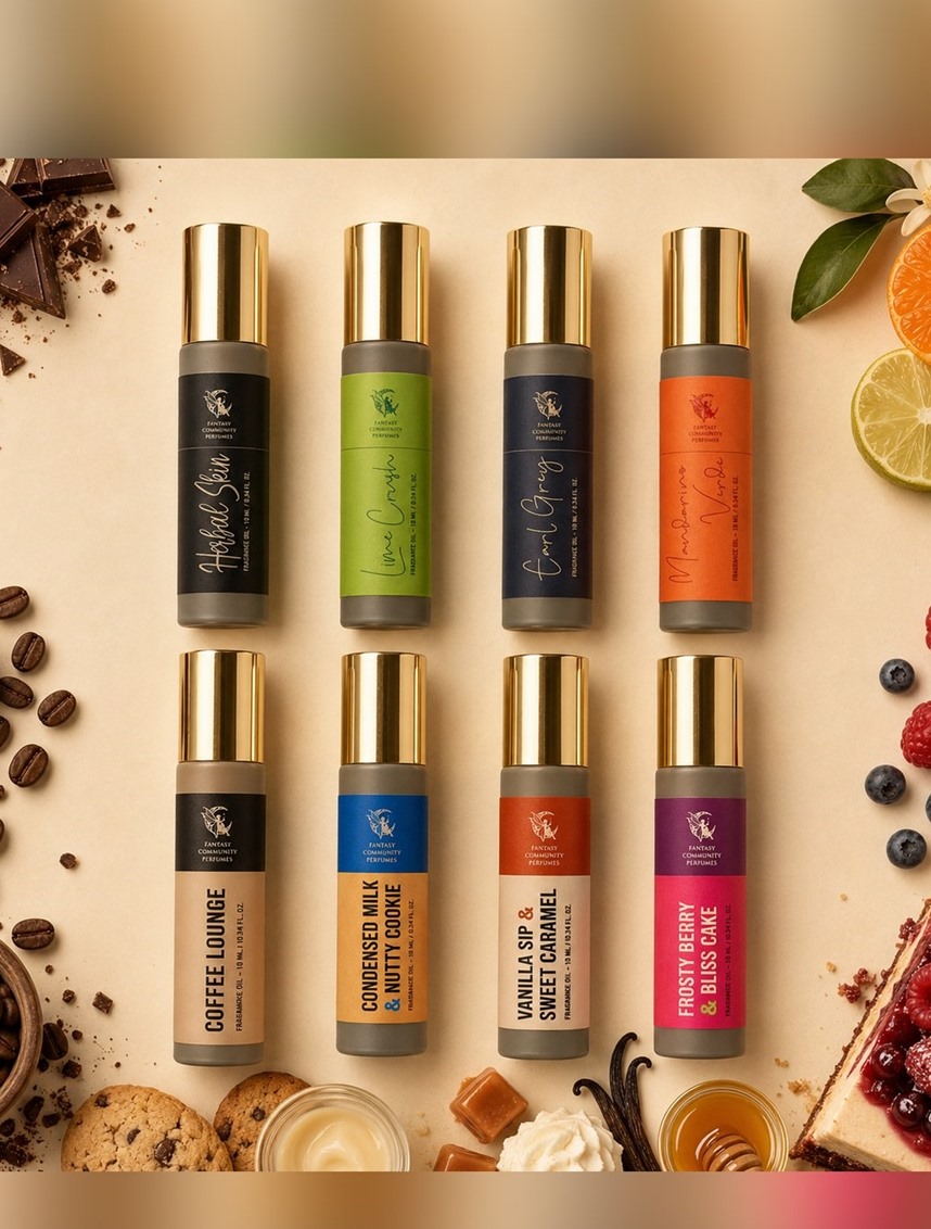 Build your own set - any three of twenty-seven oil rollers