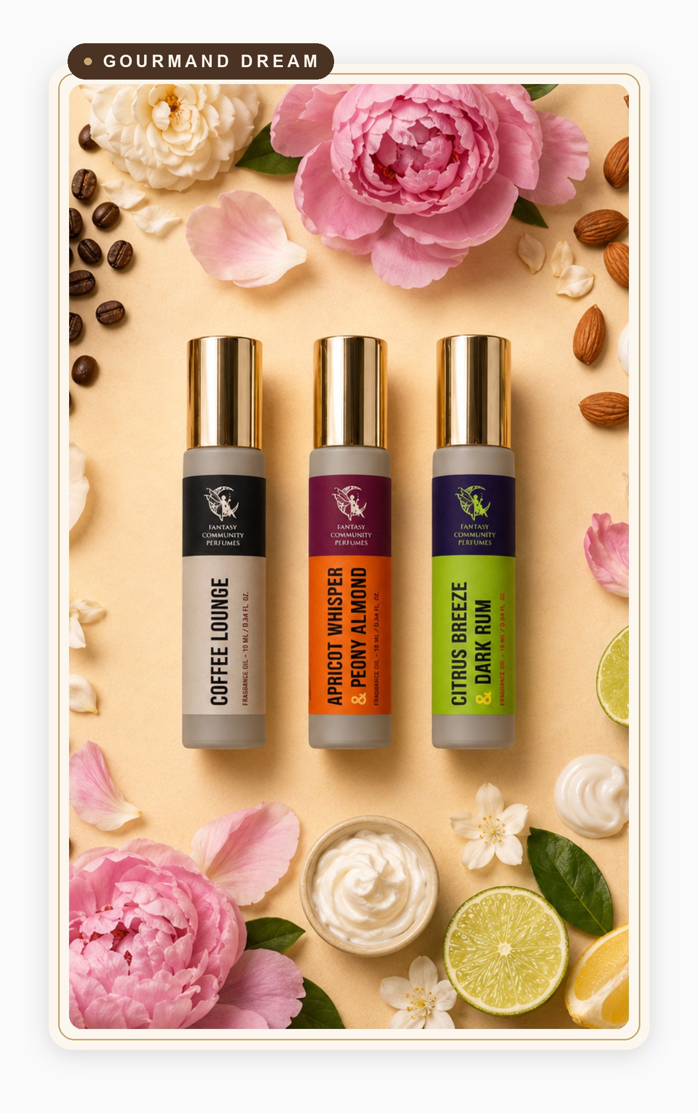 Signature Wardrobe Set â€” three FCP signature oil rollers